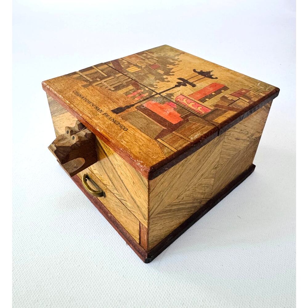 Vintage Japanese Cigarette Dispenser Box Chinatown San Francisco